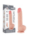 LoveToy - Dubbellaags Dildo - Glijdende Huid Dildo - Lengte 24 cm - Diameter Ø 4.3 cm - Lichte Huidskleur-Laced-up.nl