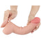 LoveToy - Dubbellaags Dildo - Glijdende Huid Dildo - Lengte 24 cm - Diameter Ø 4.3 cm - Lichte Huidskleur-Laced-up.nl