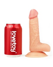 LoveToy - Easy Strap-on Set Met Dildo - 18 cm - Lichte Huidskleur-Laced-up.nl