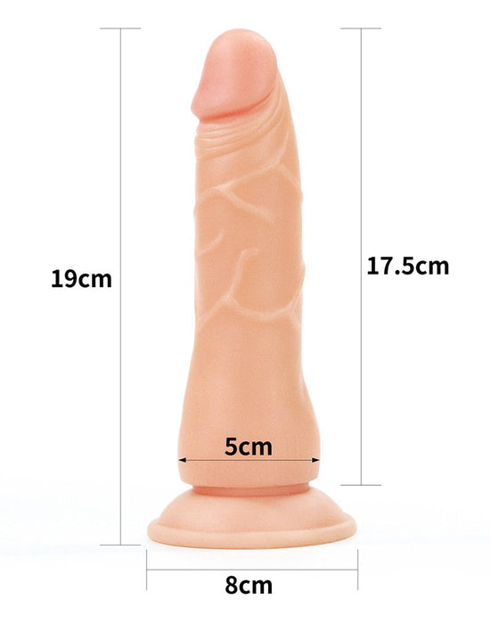 LoveToy - Easy Strap-on Set Met Dildo - 19 cm - Lichte Huidskleur-Laced-up.nl