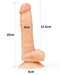 LoveToy - Easy Strap-on Set Met Dildo - 19 cm Met Balzak - Lichte Huidskleur-Laced-up.nl