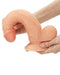 LoveToy - Easy Strap-on Set Met Dildo - 21,5 cm Met Balzak - Lichte Huidskleur-Laced-up.nl