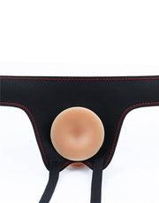 LoveToy - Easy Strap-on Set Met Dildo - 21,5 cm Met Balzak - Lichte Huidskleur-Laced-up.nl