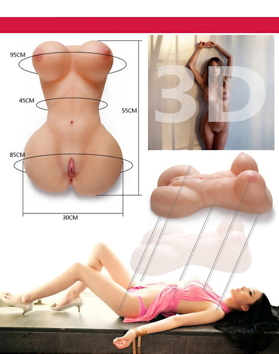 LoveToy - F*ck Me Bare Mega Masturbator - Weegt bijna 10 kg!-Laced-up.nl