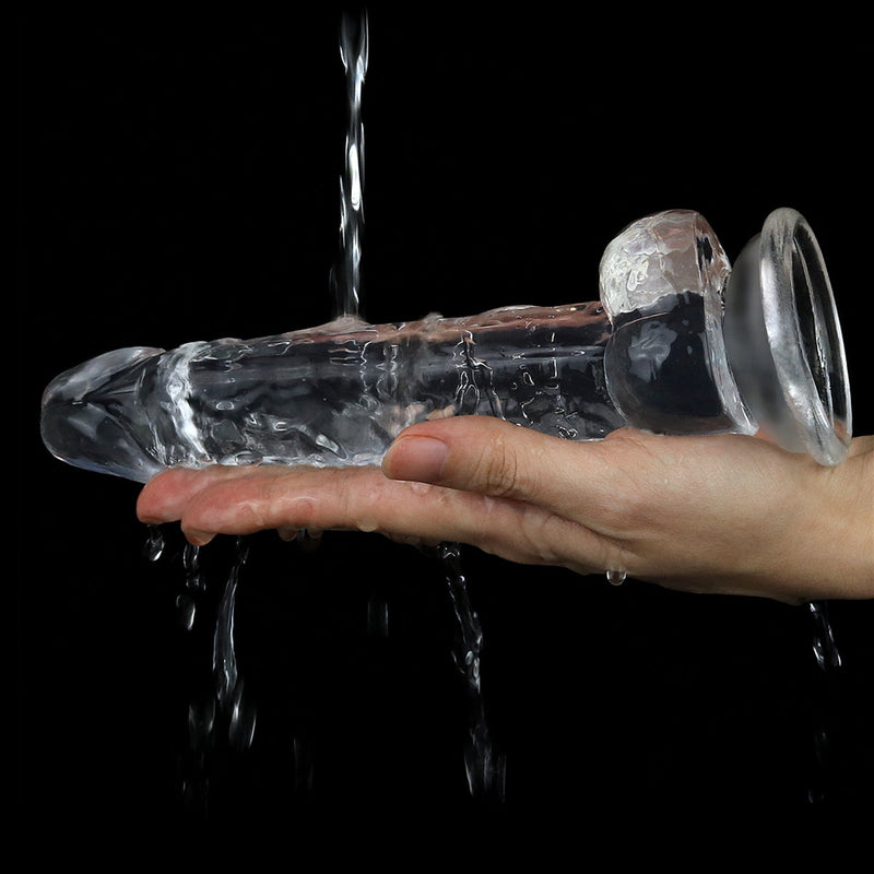 LoveToy - Flawless - Dildo - 19 x 3,5 cm - Transparant-Laced-up.nl