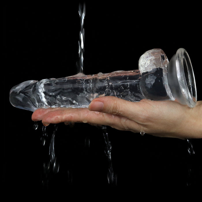 LoveToy - Flawless - Dildo - 19 x 3,5 cm - Transparant-Laced-up.nl