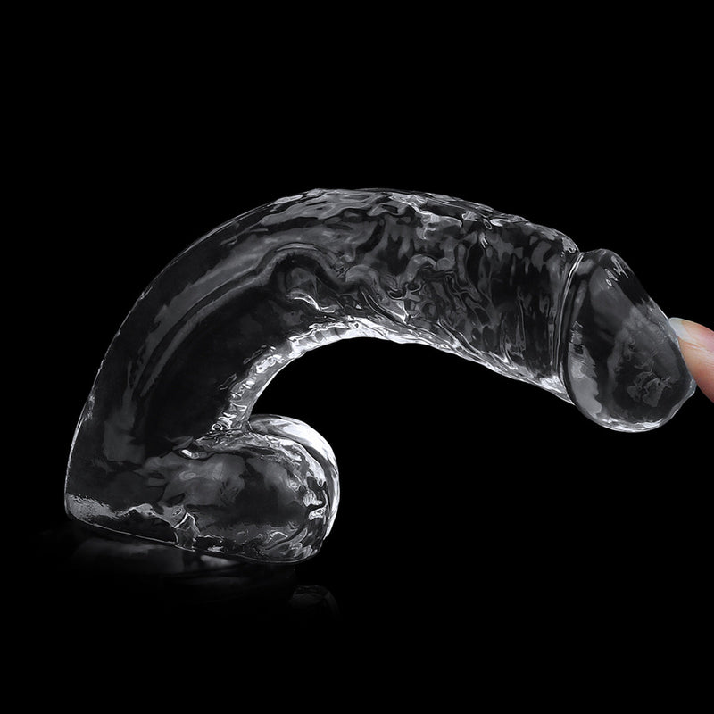 LoveToy - Flawless - Dildo - 19 x 3,5 cm - Transparant-Laced-up.nl