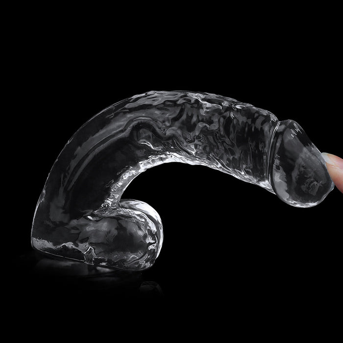 LoveToy - Flawless - Dildo - 19 x 3,5 cm - Transparant-Laced-up.nl