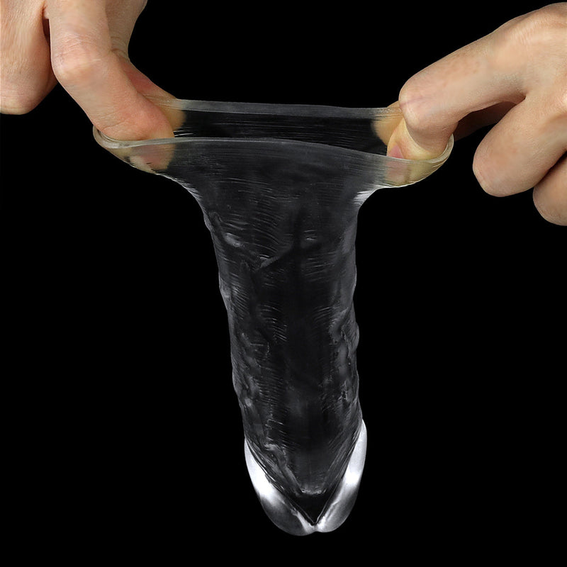 LoveToy - Flawless - Transparante Penis Sleeve - 15.5 cm-Laced-up.nl