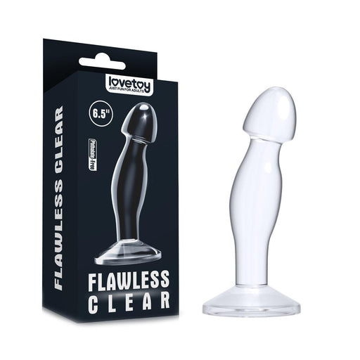 LoveToy - Flawless - Transparante Prostaat Plug - 16.5 cm-Laced-up.nl
