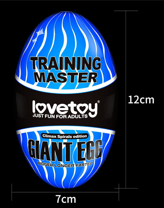 LoveToy - Giant Egg - Masturbator Ei - Blauw-Laced-up.nl