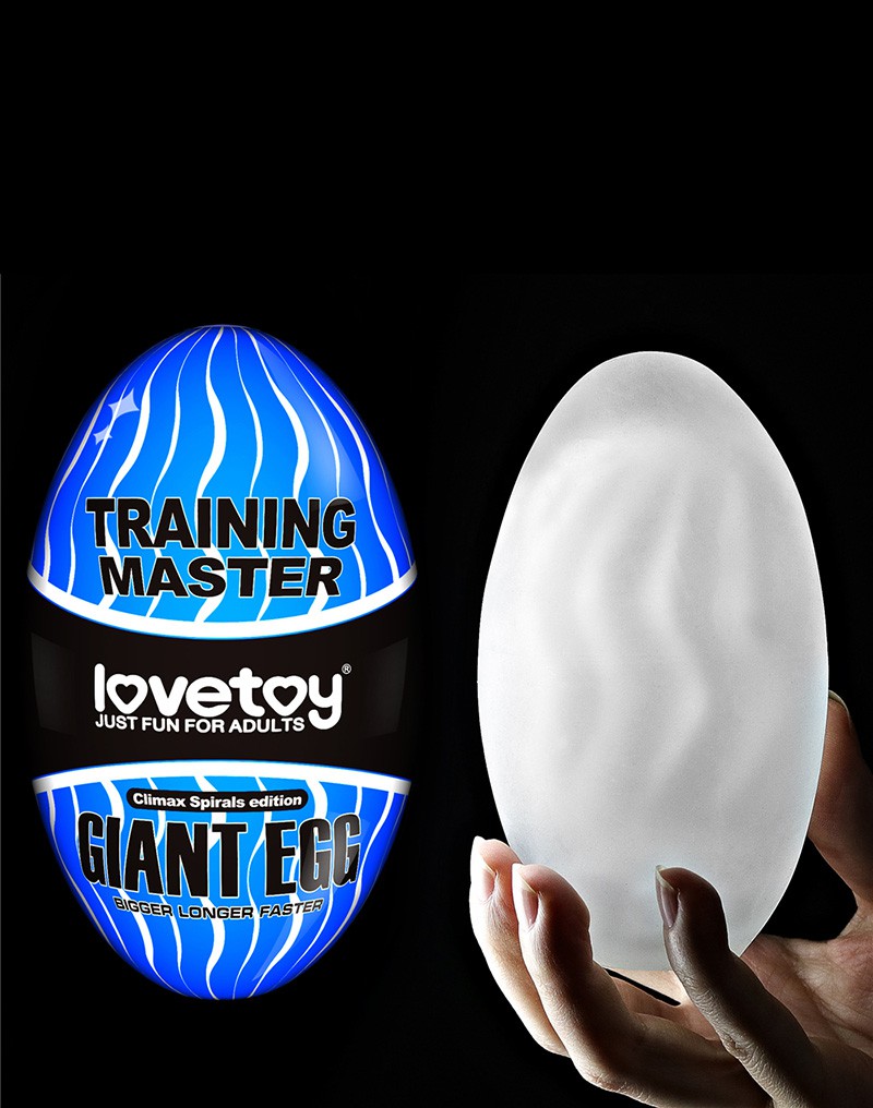 LoveToy - Giant Egg - Masturbator Ei - Blauw-Laced-up.nl