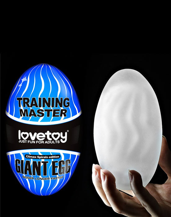 LoveToy - Giant Egg - Masturbator Ei - Blauw-Laced-up.nl