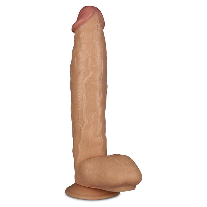 LoveToy - Legendary - King Size Realistische Dildo - 28 cm - Lichte Huidskleur-Laced-up.nl