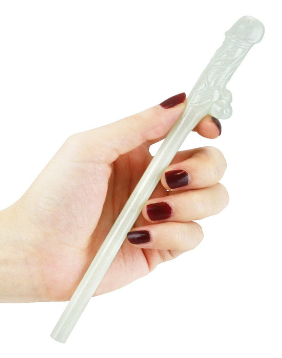 LoveToy - Herbruikbare Piemel Drinkrietjes - Glow In The dark-Laced-up.nl