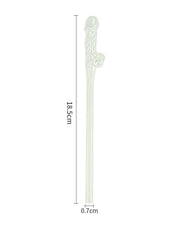 LoveToy - Herbruikbare Piemel Drinkrietjes - Glow In The dark-Laced-up.nl