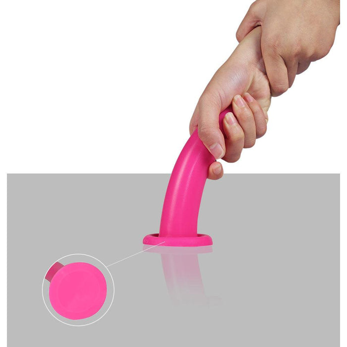 LoveToy - Holy Dong Jelly - Dildo met Zuignap - Vloeibare Siliconen - 14.5 x 3.2 cm - Roze-Laced-up.nl