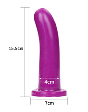 LoveToy - Holy Dong Jelly Dildo Van vloeibare Siliconen 15.5 cm - Paars-Erotiekvoordeel.nl