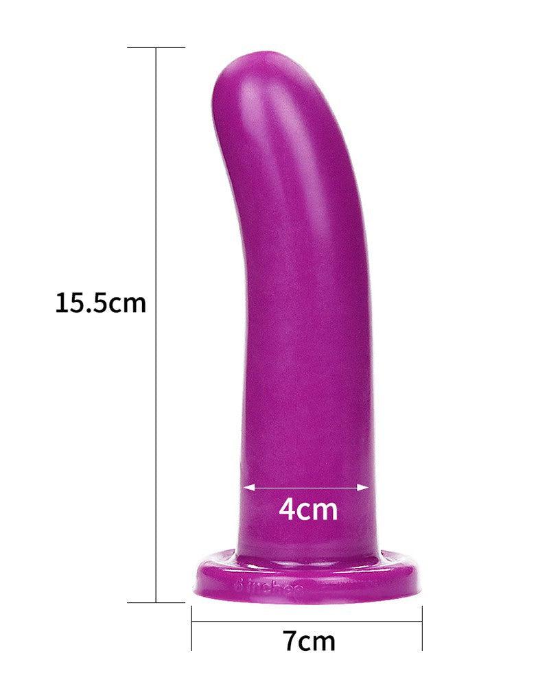LoveToy - Holy Dong Jelly Dildo Van vloeibare Siliconen 15.5 cm - Paars-Erotiekvoordeel.nl