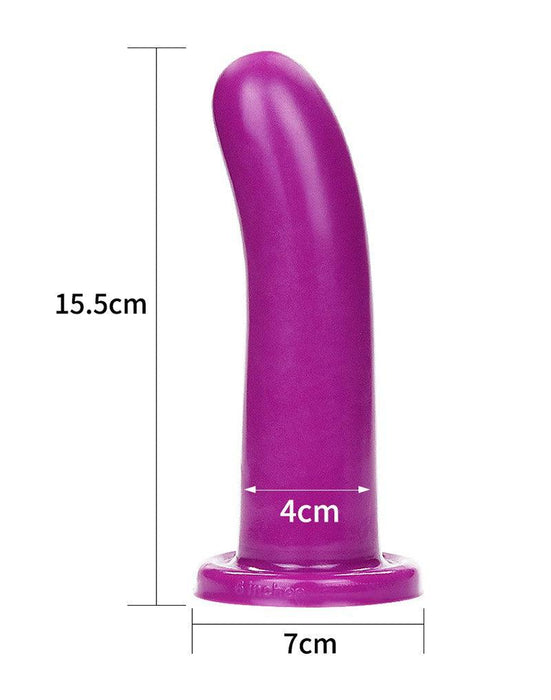 LoveToy - Holy Dong Jelly Dildo Van vloeibare Siliconen 15.5 cm - Paars-Erotiekvoordeel.nl