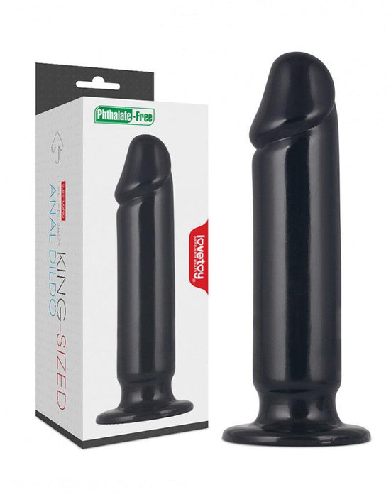 LoveToy - King Size Anaal Dildo 23 x 5 cm - Zwart-Laced-up.nl