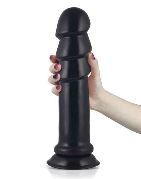 LoveToy - Anal Ripples - King Size Anaal Dildo - Zwart-Laced-up.nl
