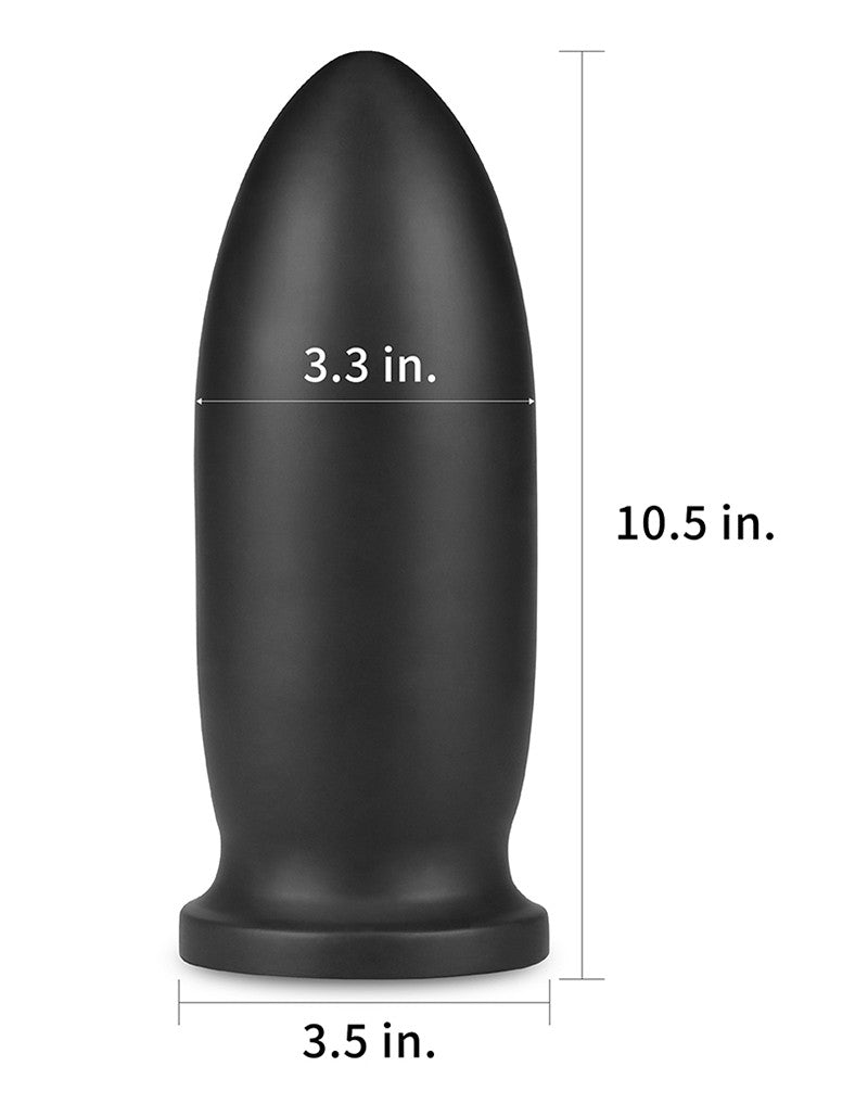 LoveToy - Anal Bomber - King Size Buttplug - Diameter 8.5 cm - Lengte 23 cm - PVC - Zwart-Laced-up.nl