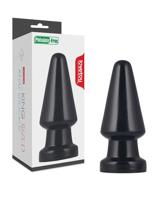 LoveToy - Anal Shocker - King Size Buttplug - Zwart-Laced-up.nl
