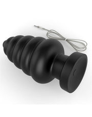 LoveToy - Anal Cracker - King Size Vibrerende Buttplug - 18 cm - Zwart-Laced-up.nl