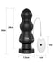 LoveToy - Anal Rigger - King Size Vibrerende Buttplug 20 cm - Zwart-Laced-up.nl