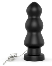 LoveToy - Anal Rigger - King Size Vibrerende Buttplug 20 cm - Zwart-Laced-up.nl