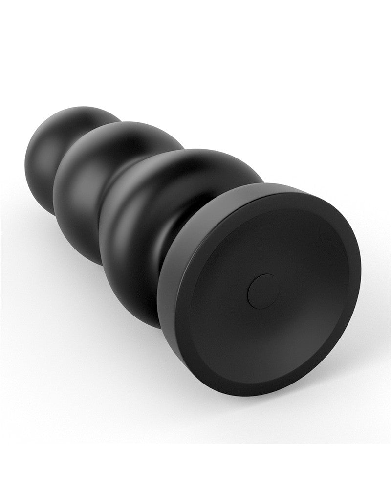 LoveToy - Anal Rigger - King Size Vibrerende Buttplug 20 cm - Zwart-Laced-up.nl