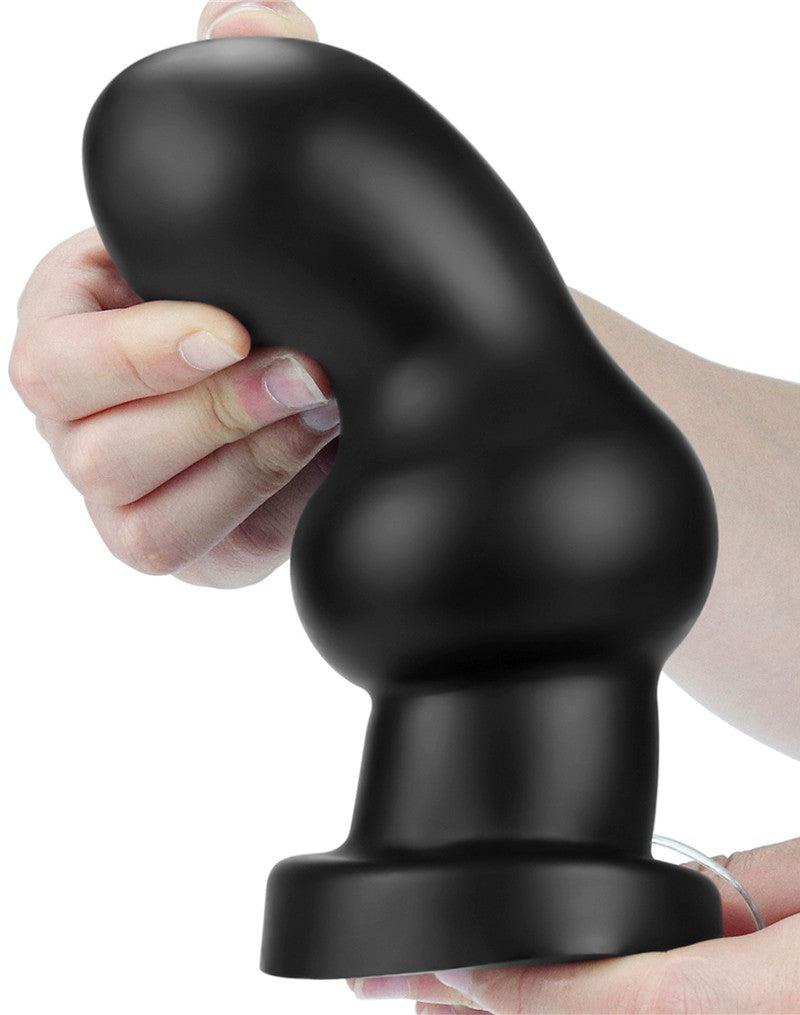 LoveToy - Rammer - King Size Vibrerende Buttplug - 18 cm - Zwart-Laced-up.nl