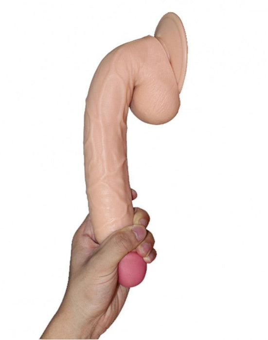 LoveToy - Legendary - King Size Realistische Dildo - 25.5 cm - Lichte Huidskleur-Laced-up.nl