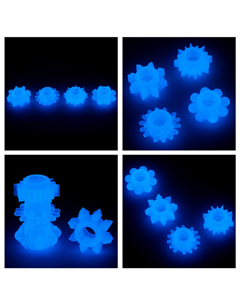LoveToy - Lumino Play - Cockringen Set - 4-delig - Glow In The dark-Laced-up.nl