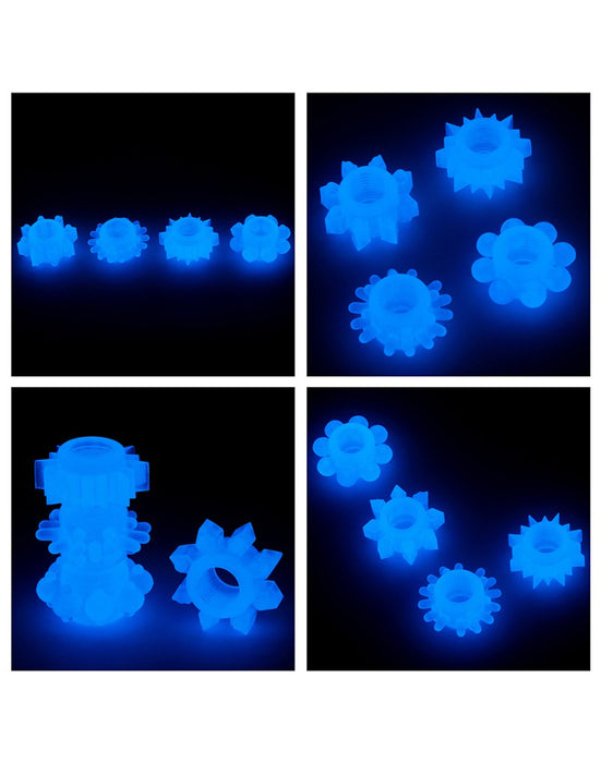 LoveToy - Lumino Play - Cockringen Set - 4-delig - Glow In The dark-Laced-up.nl