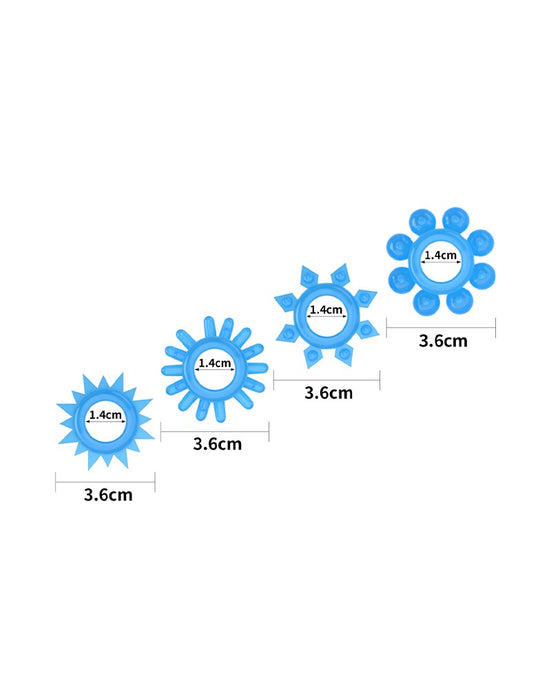 LoveToy - Lumino Play - Cockringen Set - 4-delig - Glow In The dark-Laced-up.nl