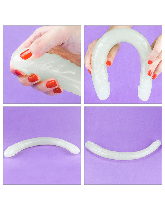 LoveToy - Lumino Play - Dubbele Dildo - 37 cm - Glow In The dark-Laced-up.nl