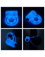 LoveToy - Lumino Play - Vibrerende Cockring Met Nopjes- Glow In The dark-Laced-up.nl