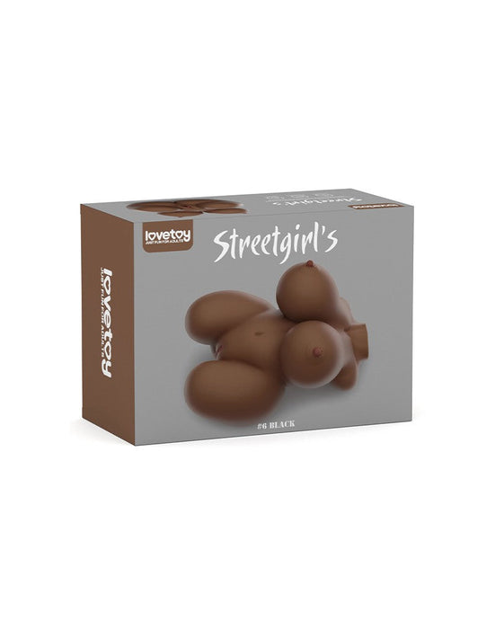 LoveToy Streetgirls 6 Masturbator - Realistische TPE - Bruin-Erotiekvoordeel.nl
