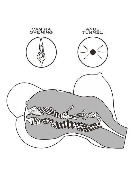 LoveToy - Streetgirls 6 - Realistische Masturbator - Bruin-Laced-up.nl