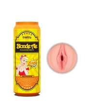 Lovetoy - Masturbator in Bierblikje - Pleasure Brew Blonde Ale Vagina Masturbator - Nude & Geel - TPE-Laced-up.nl