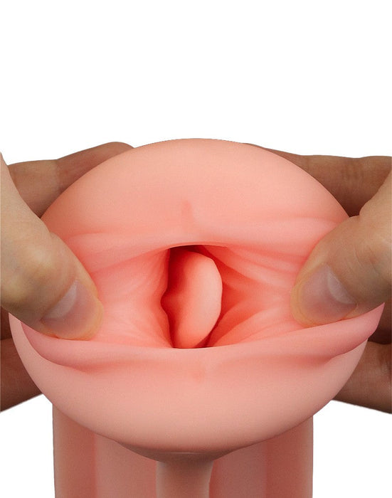 Lovetoy - Masturbator in Bierblikje - Pleasure Brew Blonde Ale Vagina Masturbator - Nude & Groen - TPE-Laced-up.nl