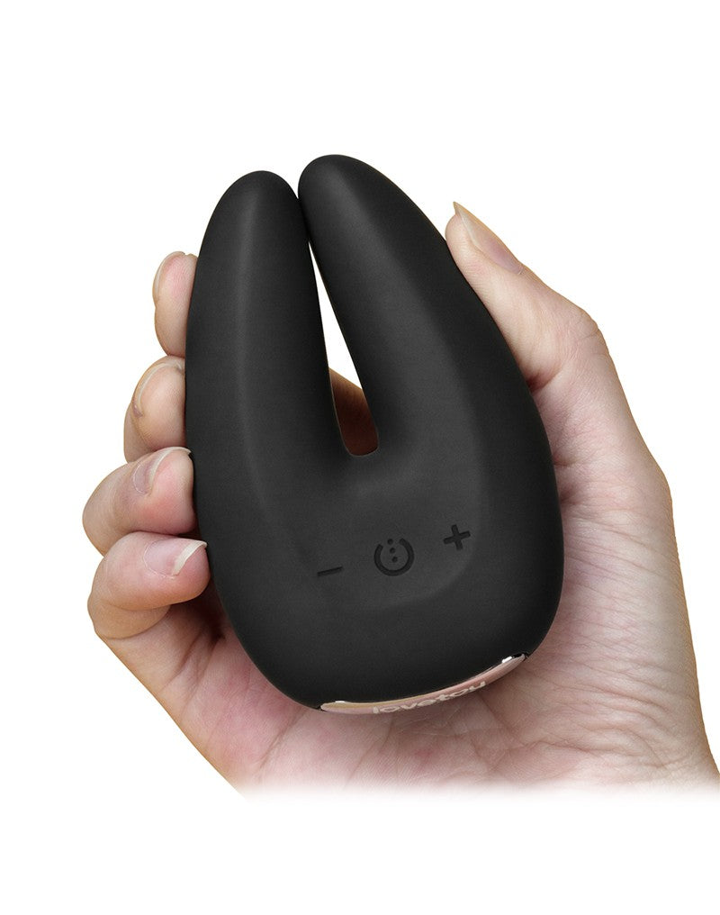 LoveToy - O-Sensual Rapture Twin - Clitoris of Tepel Vibrator - Zwart-Laced-up.nl