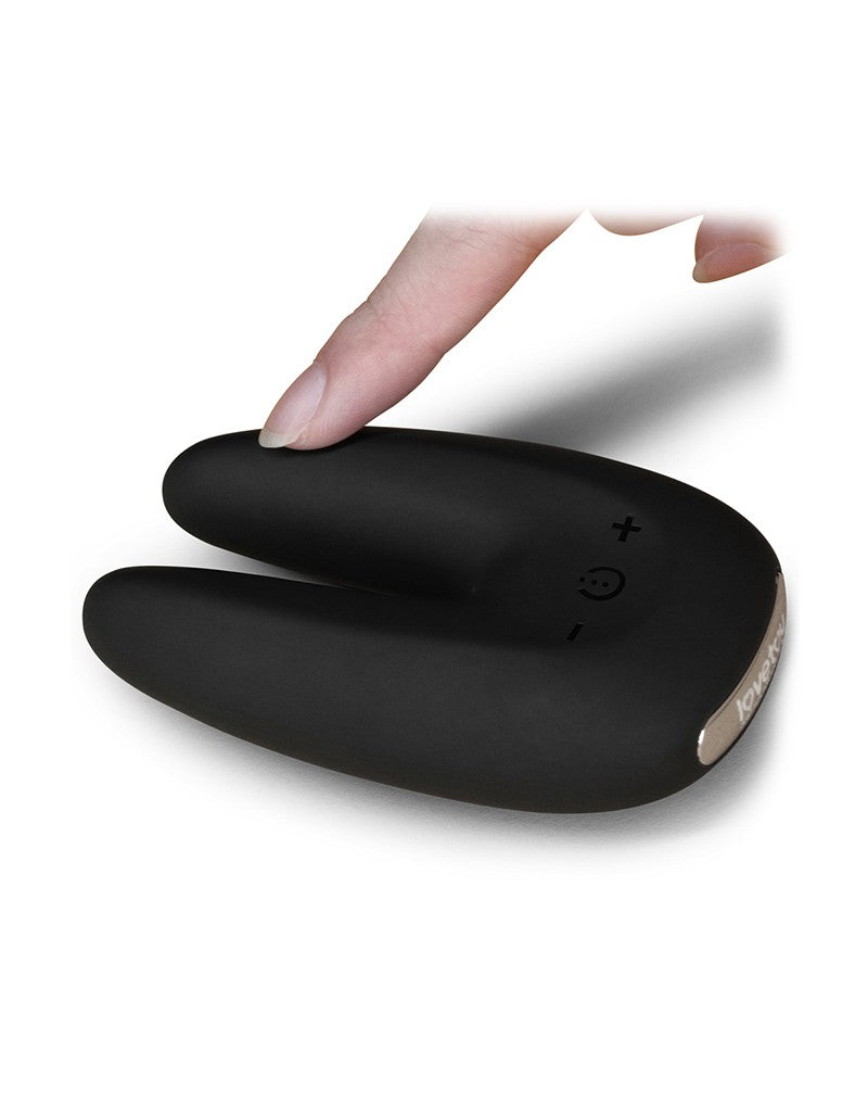 LoveToy - O-Sensual Rapture Twin - Clitoris of Tepel Vibrator - Zwart-Laced-up.nl