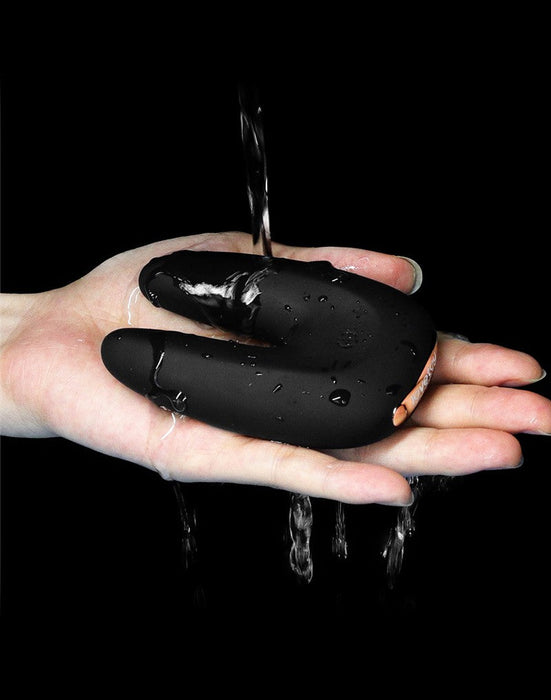 LoveToy - O-Sensual Rapture Twin - Clitoris of Tepel Vibrator - Zwart-Laced-up.nl