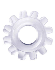 LoveToy - PowerPlus - Flexibele Cockring Tandwiel Groot - Transparant-Laced-up.nl