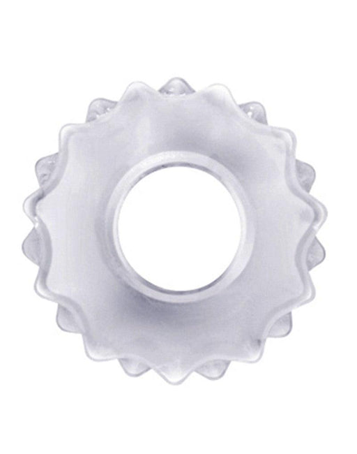 LoveToy - PowerPlus - Flexibele Cockring Tandwiel - Transparant-Laced-up.nl