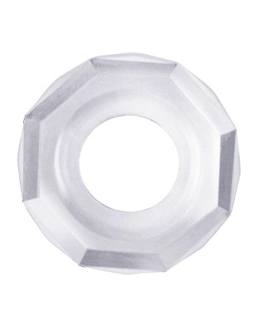 LoveToy - PowerPlus - Flexibele Cockring Gehoekt - Transparant-Laced-up.nl