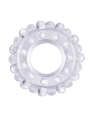 LoveToy - PowerPlus - Flexibele Cockring Nopjes - Transparant-Laced-up.nl